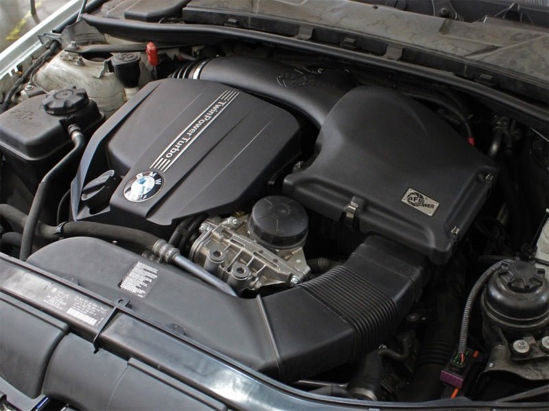 aFe MagnumFORCE Intake System Cover, Black, 11 - 13 BMW 335i/xi E9x 3.0L N55 (t) - CPC Performance