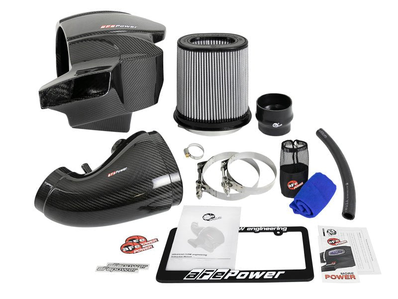 aFe Momentum Carbon Fiber CAIS w/ Pro Dry S Filter 12 - 19 Jeep Grand Cherokee SRT8 (WK2) V8 - 6.4L - CPC Performance
