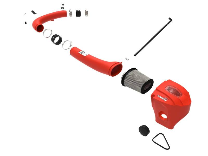 aFe Momentum GT Dry S Stage - 2 Intake System 11 - 15 Dodge Challenger/Charger V6 - 3.6L (Red) - CPC Performance