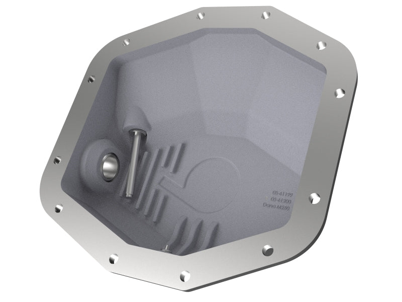 aFe POWER 21 - 22 Ram 1500 TRX Hemi V8 6.2L (sc) PRO Series Rear Differential Cover Black w/ Machined - CPC Performance