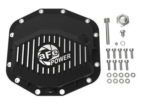 aFe POWER 21 - 22 Ram 1500 TRX Hemi V8 6.2L (sc) PRO Series Rear Differential Cover Black w/ Machined - CPC Performance