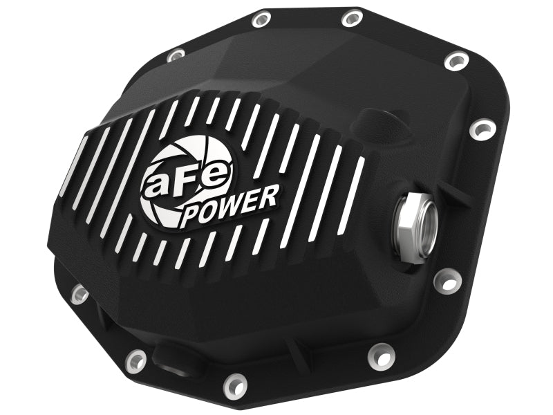 aFe POWER 21 - 22 Ram 1500 TRX Hemi V8 6.2L (sc) PRO Series Rear Differential Cover Black w/ Machined - CPC Performance