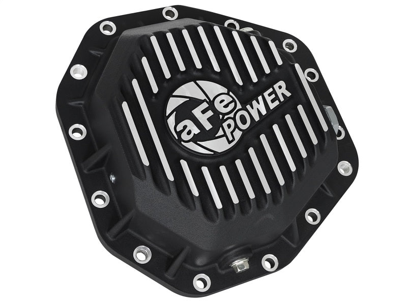 aFe Power Pro Ser Rear Diff Cover Black w/Mach Fins 2017 Ford Diesel Trucks V8 - 6.7L(td) Dana M275 - 14 - CPC Performance
