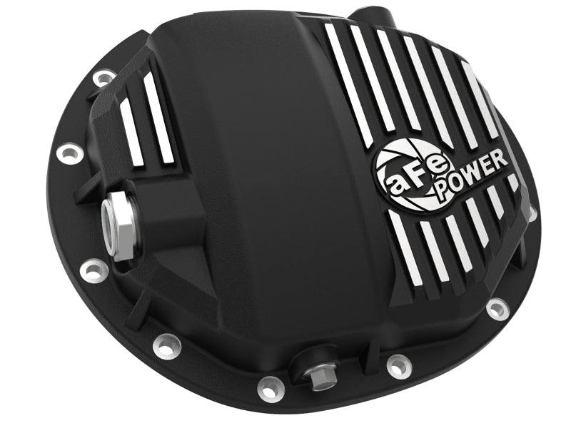 aFe Power Pro Series AAM 9.5/9.76 Rear Diff Cover Black w/Mach Fins 14 - 19 GM Silverado/Sierra 1500 - CPC Performance