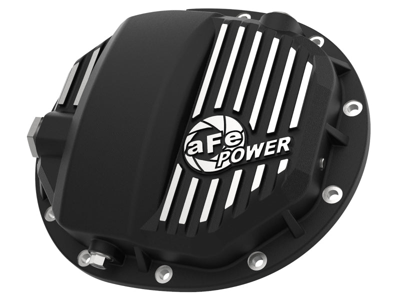 aFe Power Pro Series AAM 9.5/9.76 Rear Diff Cover Black w/Mach Fins 14 - 19 GM Silverado/Sierra 1500 - CPC Performance