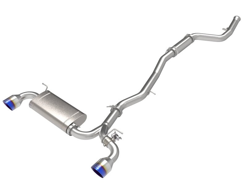 aFe POWER Takeda 2021 Toyota Supra 2.0L (t) 2.5in - 3in 304 SS CB Exhaust w/ Blue Tips - CPC Performance