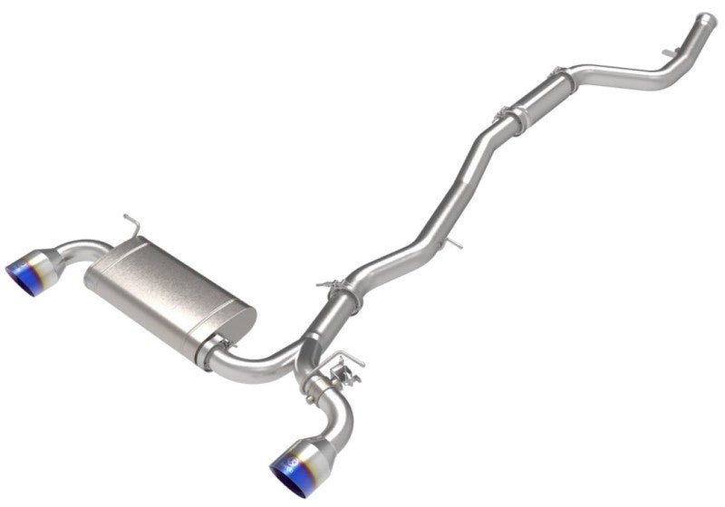 aFe POWER Takeda 2021 Toyota Supra 2.0L (t) 2.5in - 3in 304 SS CB Exhaust w/ Blue Tips - CPC Performance