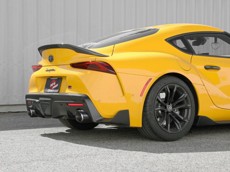 aFe POWER Takeda 2021 Toyota Supra 2.0L (t) 2.5in - 3in 304 SS CB Exhaust w/ Carbon Tips - CPC Performance
