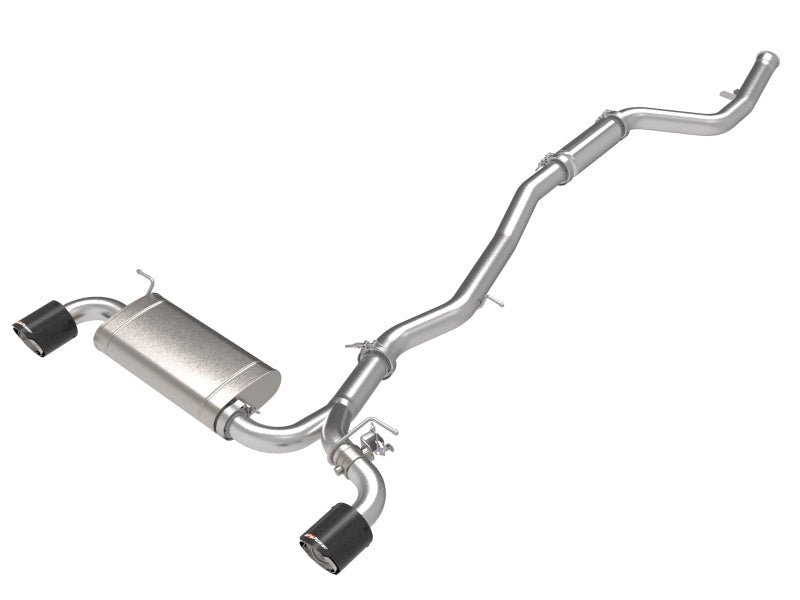 aFe POWER Takeda 2021 Toyota Supra 2.0L (t) 2.5in - 3in 304 SS CB Exhaust w/ Carbon Tips - CPC Performance