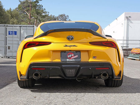 aFe POWER Takeda 2021 Toyota Supra 2.0L (t) 2.5in - 3in 304 SS CB Exhaust w/ Carbon Tips - CPC Performance