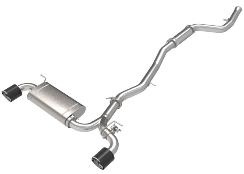 aFe POWER Takeda 2021 Toyota Supra 2.0L (t) 2.5in - 3in 304 SS CB Exhaust w/ Carbon Tips - CPC Performance