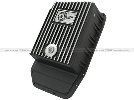 aFe Power Transmission Pan Black Machined 09 - 14 Ford 6R80 F - 150 Trucks - CPC Performance