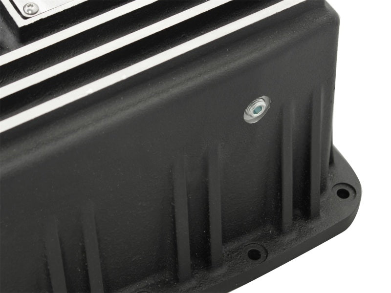 aFe Power Transmission Pan Black Machined 09 - 14 Ford 6R80 F - 150 Trucks - CPC Performance