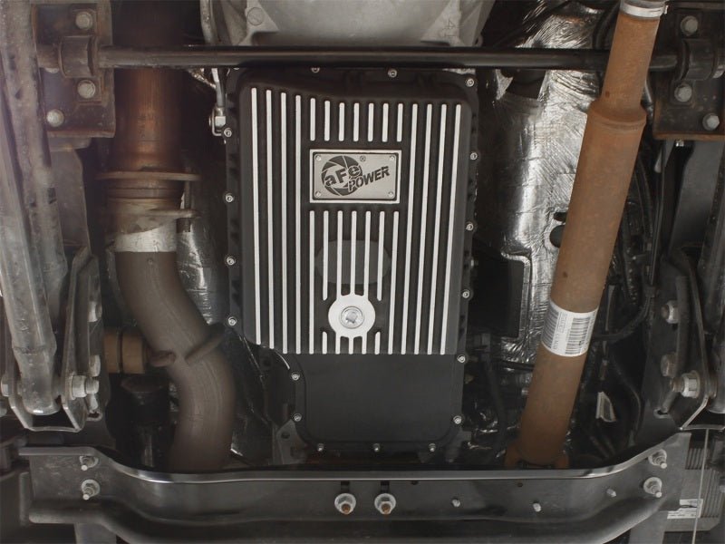 aFe Power Transmission Pan Black Machined 11 - 14 Ford 6R140 Trucks V8 6.7L (td) - CPC Performance