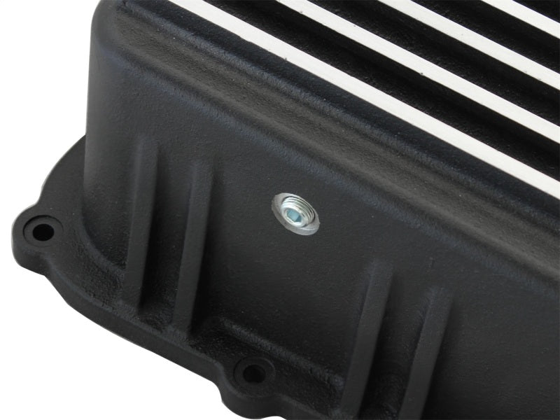aFe Power Transmission Pan Black Machined 11 - 14 Ford 6R140 Trucks V8 6.7L (td) - CPC Performance