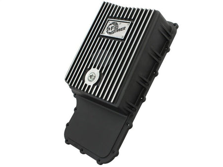aFe Power Transmission Pan Black Machined 11 - 14 Ford 6R140 Trucks V8 6.7L (td) - CPC Performance