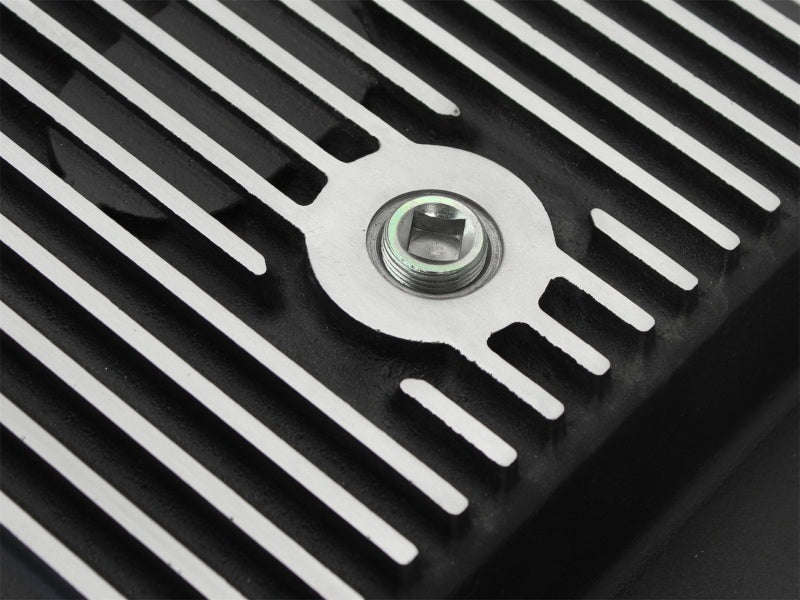 aFe Power Transmission Pan Black Machined 11 - 14 Ford 6R140 Trucks V8 6.7L (td) - CPC Performance