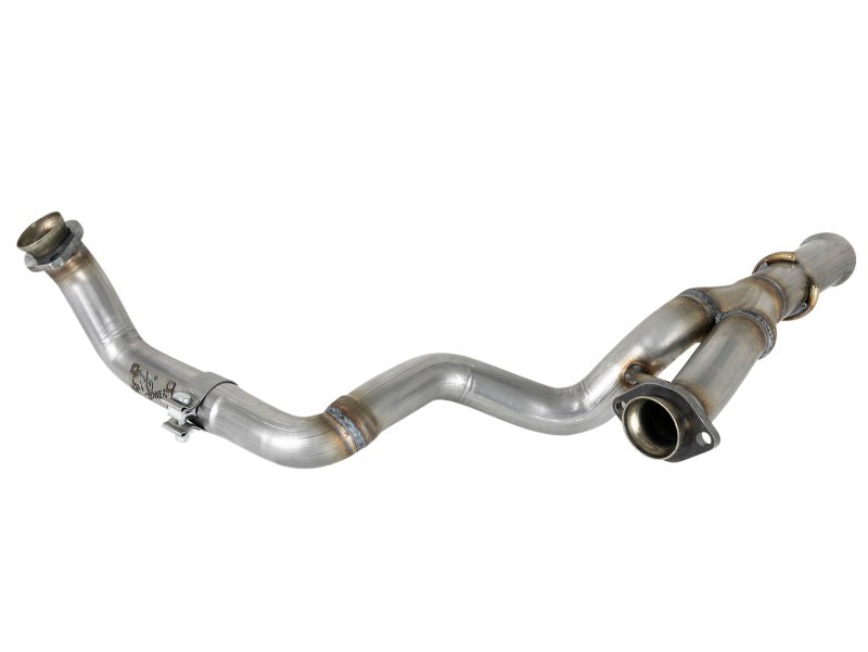 aFe POWER Twisted Steel Y - Pipe 2 - 1/4in 409 SS Exhaust System 2018 Jeep Wrangler (JL) V6 - 3.6L - CPC Performance