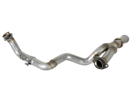 aFe POWER Twisted Steel Y - Pipe 2 - 1/4in 409 SS Exhaust System 2018 Jeep Wrangler (JL) V6 - 3.6L - CPC Performance
