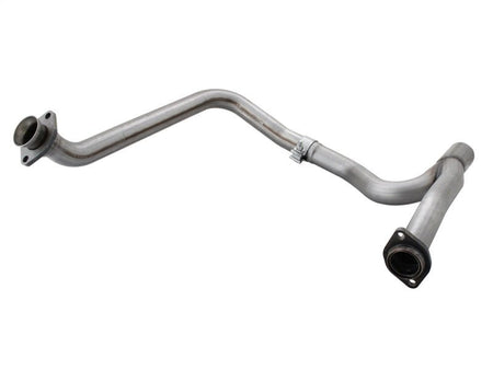aFe Power Twisted Steel Y - Pipe Stainless Steel 2.5in 12 - 14 Jeep Wrangler V6 3.6L - CPC Performance