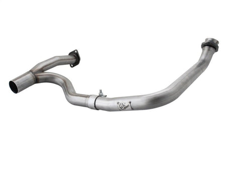 aFe Power Twisted Steel Y - Pipe Stainless Steel 2.5in 12 - 14 Jeep Wrangler V6 3.6L - CPC Performance