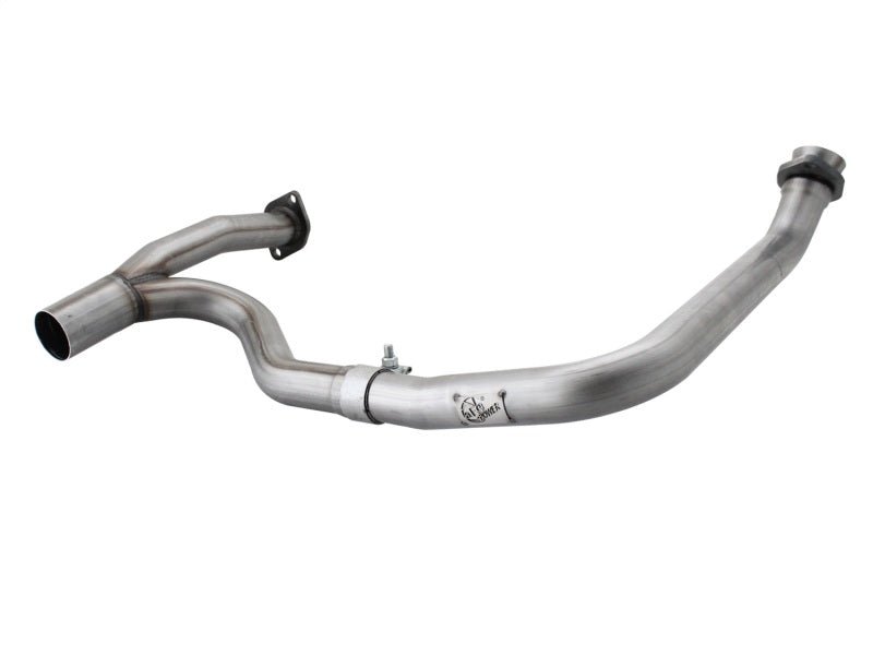 aFe Power Twisted Steel Y - Pipe Stainless Steel 2.5in 12 - 14 Jeep Wrangler V6 3.6L - CPC Performance