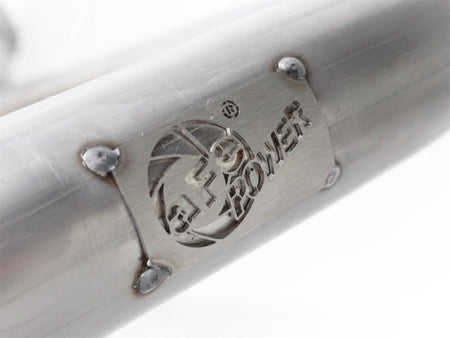 aFe Power Twisted Steel Y - Pipe Stainless Steel 2.5in 12 - 14 Jeep Wrangler V6 3.6L - CPC Performance