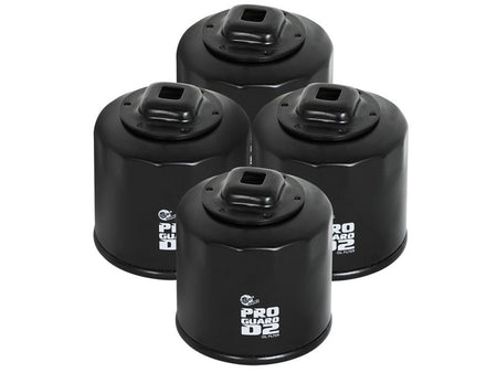 aFe Pro GUARD D2 Oil Filter 02 - 17 Nissan Cars L4/ 04 - 17 Subaru Cars H4 (4 Pack) - CPC Performance