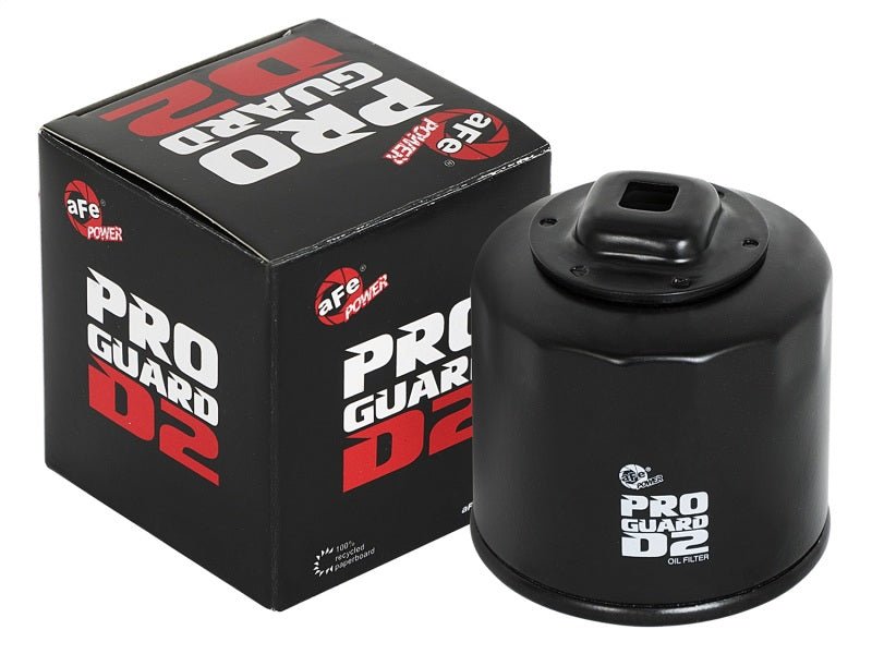 aFe Pro GUARD D2 Oil Filter 02 - 17 Nissan Cars L4/ 04 - 17 Subaru Cars H4 (4 Pack) - CPC Performance