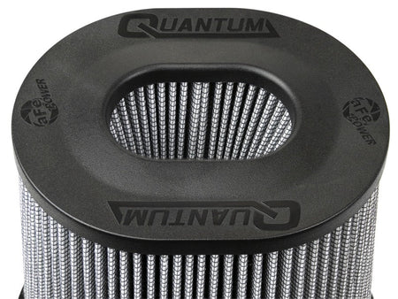 aFe Quantum Pro DRY S Air Filter Inverted Top - 5in Flange x 8in Height - Dry PDS - CPC Performance