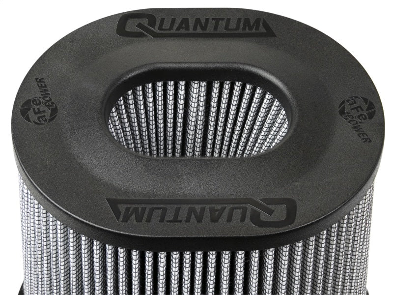 aFe Quantum Pro DRY S Air Filter Inverted Top - 5in Flange x 8in Height - Dry PDS - CPC Performance