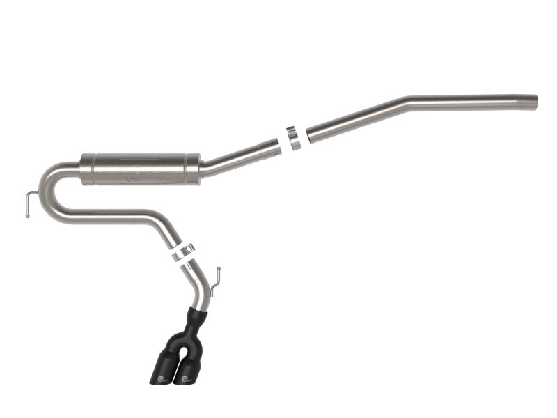 aFe Rebel Series 2.5in 409 SS Cat - Back Exhaust w/ Black Tip 2022 Ford Maverick - CPC Performance