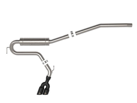 aFe Rebel Series 2.5in 409 SS Cat - Back Exhaust w/ Black Tip 2022 Ford Maverick - CPC Performance