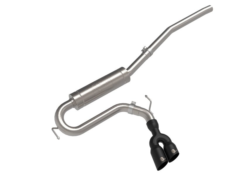 aFe Rebel Series 2.5in 409 SS Cat - Back Exhaust w/ Black Tip 2022 Ford Maverick - CPC Performance