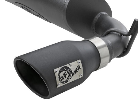 aFe Rebel Series 2.5in 409 SS Cat - Back Exhaust w/ Black Tips 2007+ Jeep Wrangler (JK) V6 3.6L/3.8L - CPC Performance