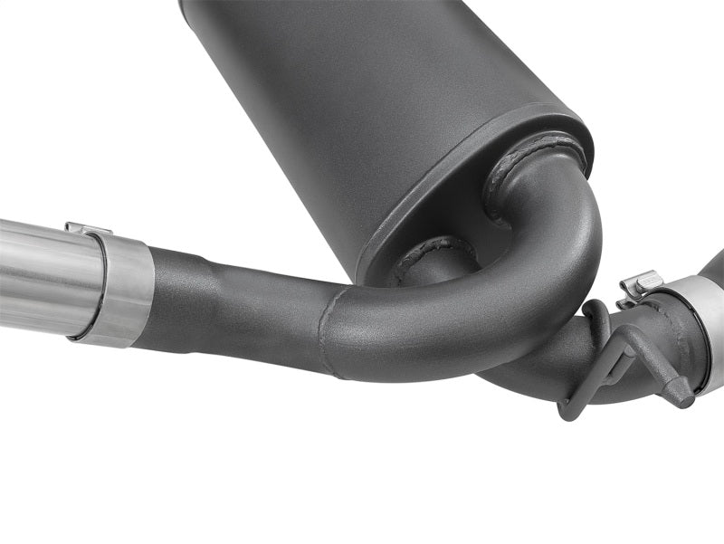 aFe Rebel Series 2.5in 409 SS Cat - Back Exhaust w/ Black Tips 2007+ Jeep Wrangler (JK) V6 3.6L/3.8L - CPC Performance