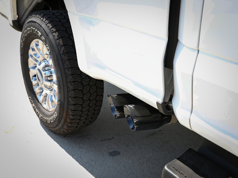 aFe Rebel Series 3in 409 SS Cat - Back Exhaust w/ Black Tips 17 - 20 Ford F - 250/F350 V8 6.2L/7.3L - CPC Performance