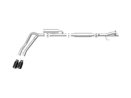 aFe Rebel Series 3in 409 SS Cat - Back Exhaust w/ Black Tips 17 - 20 Ford F - 250/F350 V8 6.2L/7.3L - CPC Performance