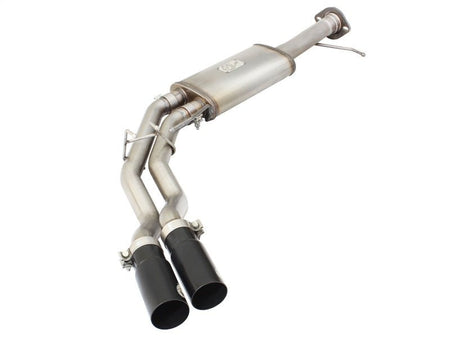 aFe Rebel Series Exhaust SS Front Side Exit CB w/ Black Tips 10 - 14 Ford F150 Ecoboost V8 6.2L - CPC Performance