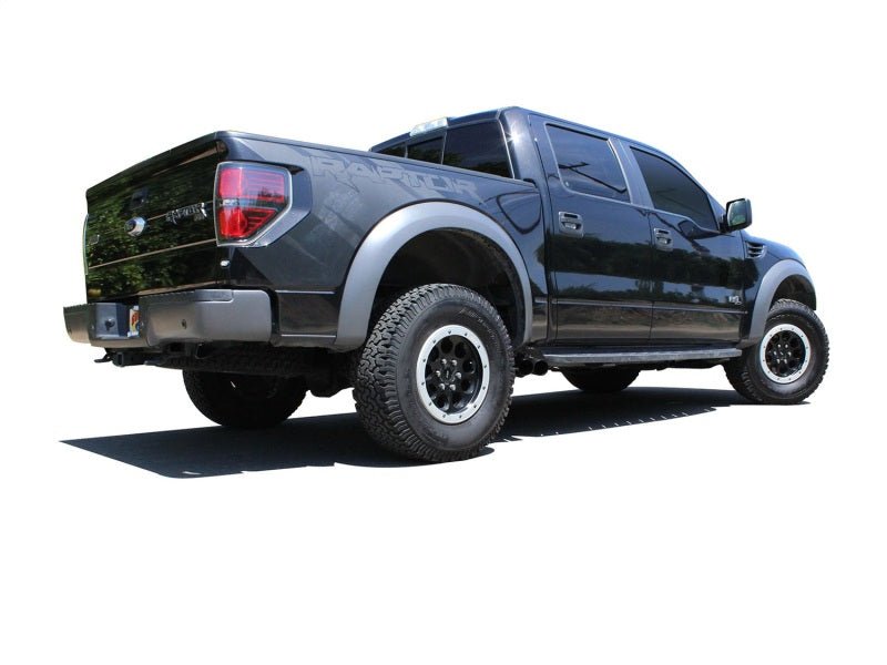 aFe Rebel Series Exhaust SS Front Side Exit CB w/ Black Tips 10 - 14 Ford F150 Ecoboost V8 6.2L - CPC Performance