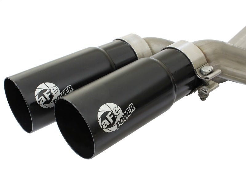 aFe Rebel Series Exhaust SS Front Side Exit CB w/ Black Tips 10 - 14 Ford F150 Ecoboost V8 6.2L - CPC Performance