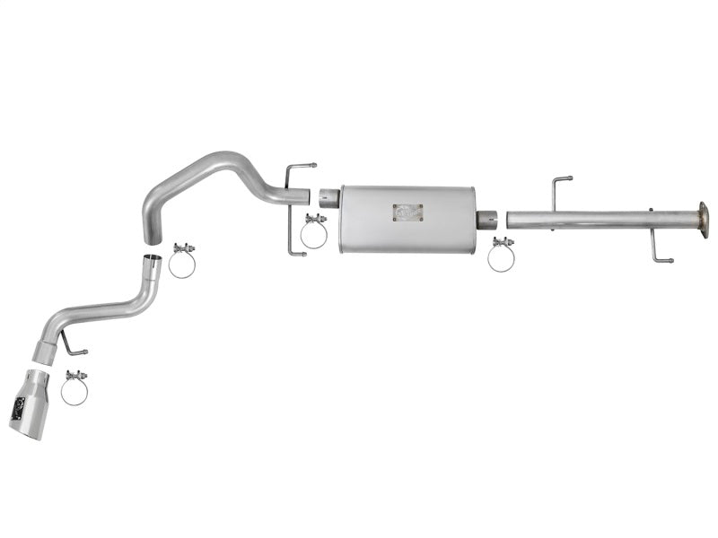 aFe Scorpion 2 - 1/2in Alum Steel Cat - Back Exhaust w/ Polished Tips 07 - 17 Toyota FJ Cruiser V6 4.0L - CPC Performance