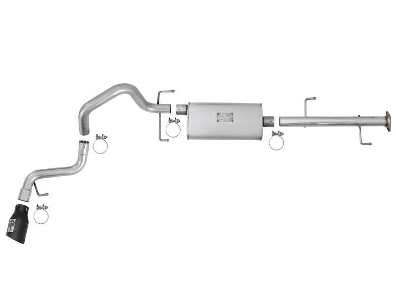 aFe Scorpion 2 - 1/2in Aluminized Steel Cat - Back Exhaust w/ Black Tips 07 - 17 Toyota FJ Cruiser V6 4.0L - CPC Performance