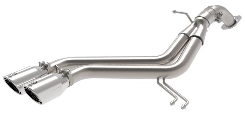 aFe Takeda 13 - 17 Hyundai Veloster L4 - 1.6L 2 - 1/2in 304 SS Axle - Back Exhaust w/ Polished Tips - CPC Performance
