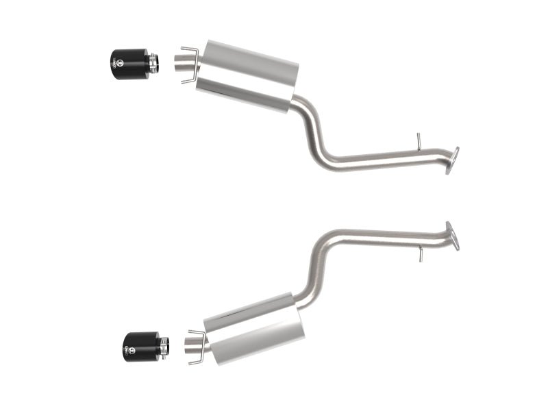 aFe Takeda 14 - 22 Lexus IS350 V6 2.5in. 304 Stainless Steel Axle - Back Exhaust System w/ Black Tip - CPC Performance