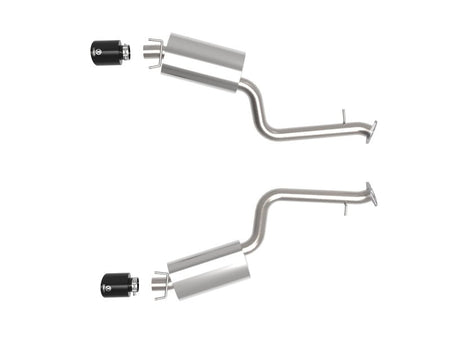 aFe Takeda 14 - 22 Lexus IS350 V6 2.5in. 304 Stainless Steel Axle - Back Exhaust System w/ Black Tip - CPC Performance