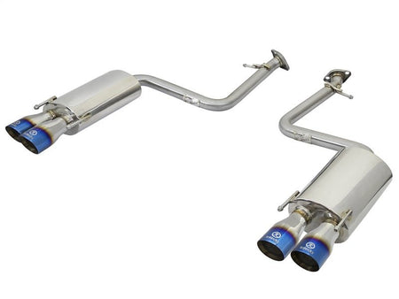 aFe Takeda 16 - 17 Lexus RC 200T 2.0L (t) 2in. SS Axle - Back Exhaust System w/Polished Blue Tips - CPC Performance