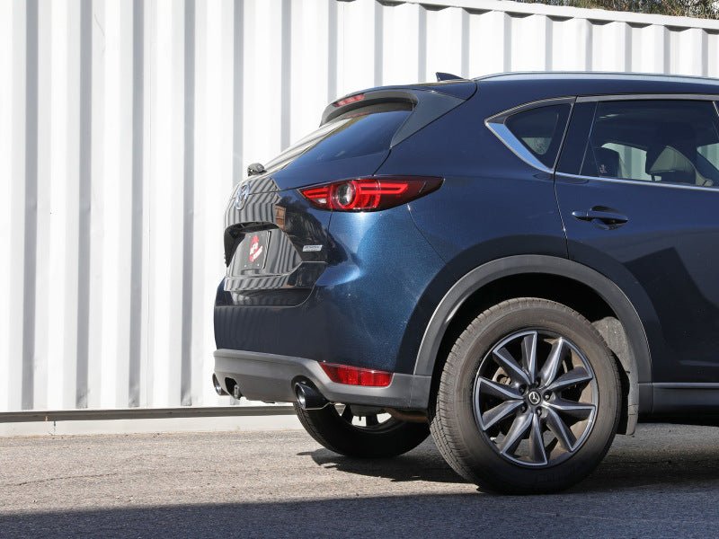 aFe Takeda 17 - 21 Mazda CX - 5 2.5L (t) 2.5in. SS Axle - Back Exhaust System w/Black Tips - CPC Performance