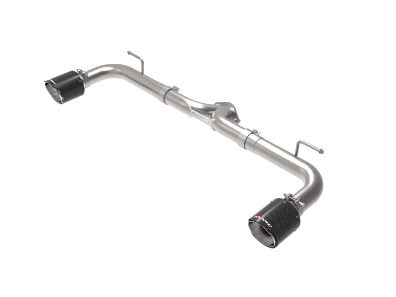 aFe Takeda 2 - 1/2in 304 SS Axle - Back Exhaust w/ Carbon Fiber Tips 14 - 18 Mazda 3 L4 2.0L/2.5L - CPC Performance