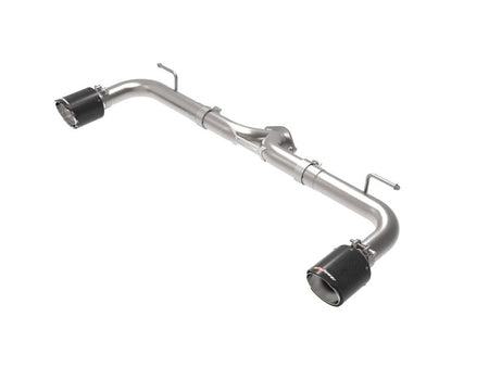 aFe Takeda 2 - 1/2in 304 SS Axle - Back Exhaust w/ Carbon Fiber Tips 14 - 18 Mazda 3 L4 2.0L/2.5L - CPC Performance